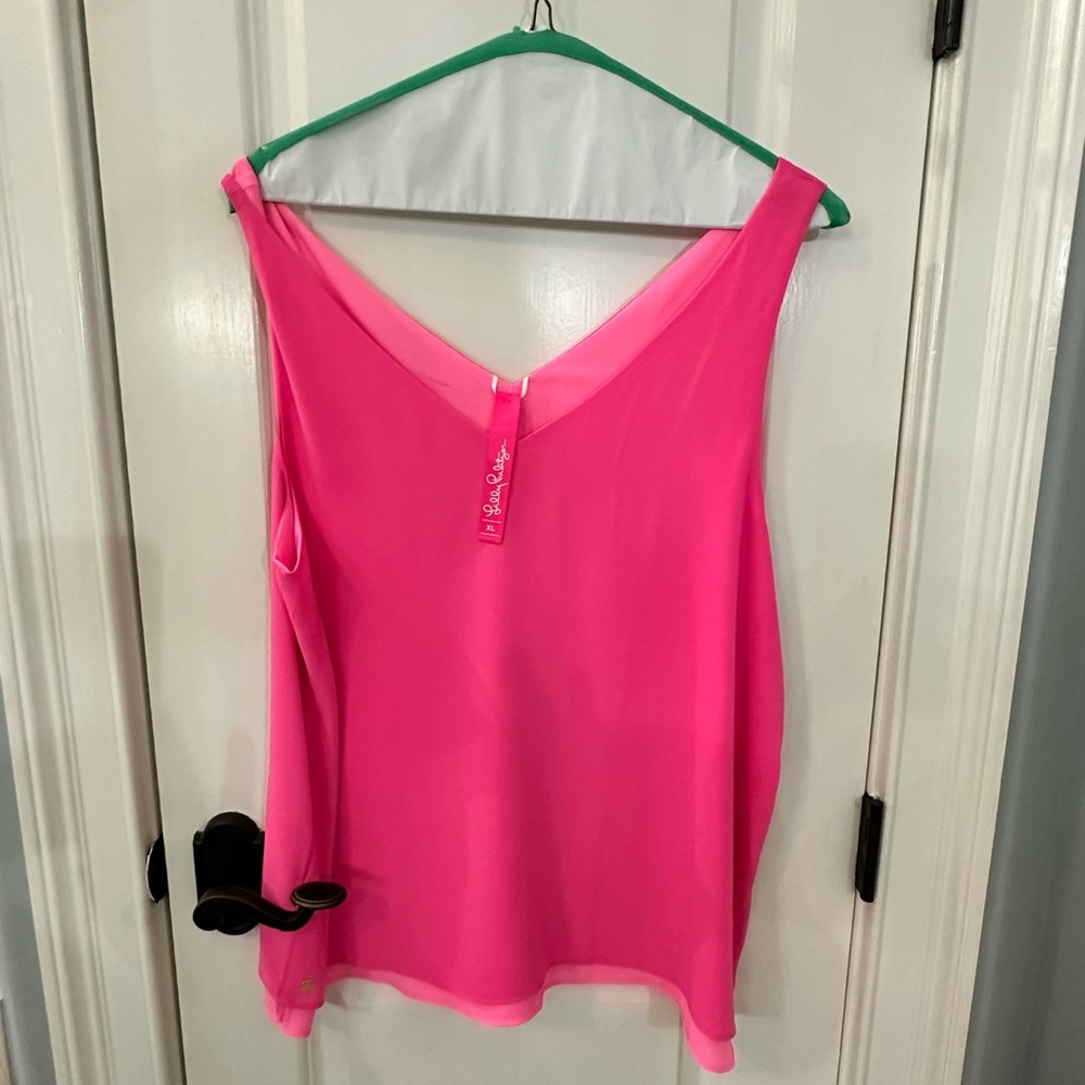 Vibrant Pink Sleeveless Lilly Pulitzer Top